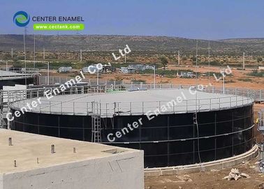 Biyogaz tesisleri için cam füzed çelik çatı olan cam füzed çelik tanklar