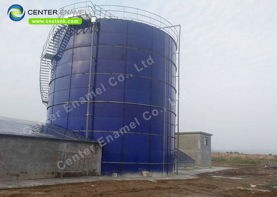 Belediye atık su depolaması için çelikten füzelenmiş cam su tankı