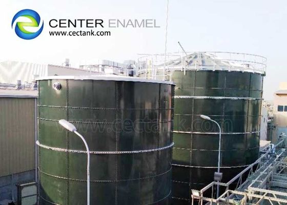 Atık su arıtma tesisleri için çelikten eritilmiş cam işlem tankları Endüstriyel işlem ekipmanları