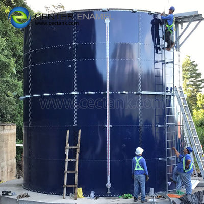 Atık su arıtma projeleri için çelikle füzelenmiş cam çamur depolama tankı