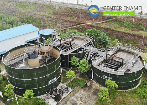 0.35mm kaplama çamur depolama tankı Belediye atık su arıtma projesi