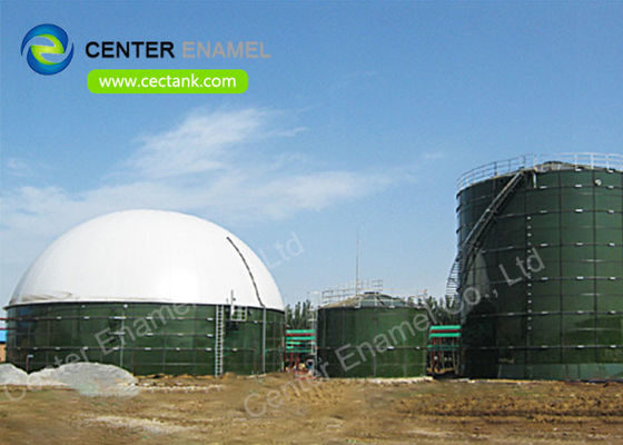 Kimyasal atık su depolama için cam kaplı çelik sıvı depolama tankları
