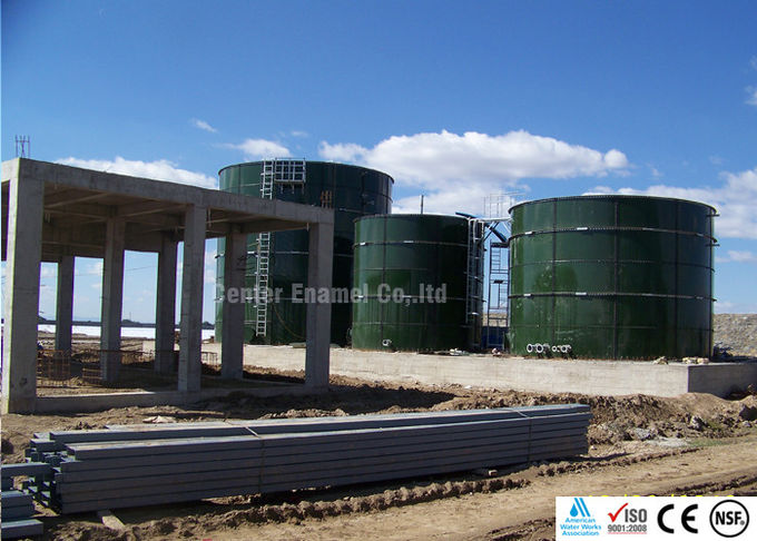 Enamel kaplama, kısa inşaat süresi ve düşük bakım maliyeti ile atık su arıtma tankı 0