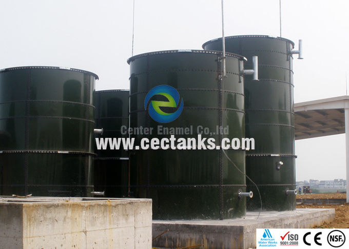 Biyogaz tesisi, atık su arıtma tesisi için atık su depolama tankları 0