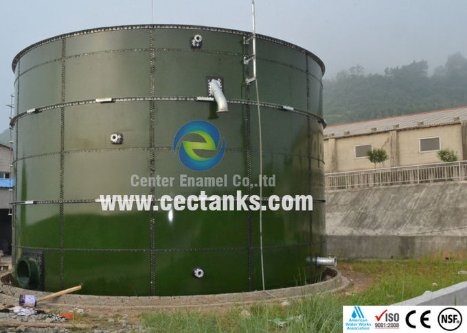 AWWA D103-09 standardına uygun GFS / GLS kanalizasyon depolama tankları 0