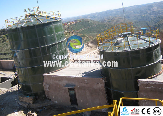 Çelikten Kaynatılmış Cam Atık Su Saklama Tankları, ISO 9001:2008 Atık Su Arıtma Tankı 1