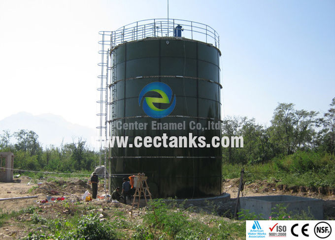 Çelikten Kaynatılmış Cam Atık Su Saklama Tankları, ISO 9001:2008 Atık Su Arıtma Tankı 0
