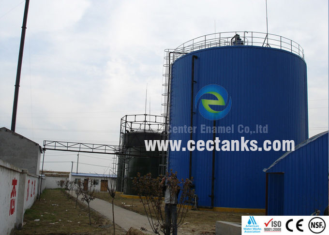 Endüstriyel cam kaplı su depolama tankları, gaz / sıvı porselen enamel cam kaplı tanklar 0