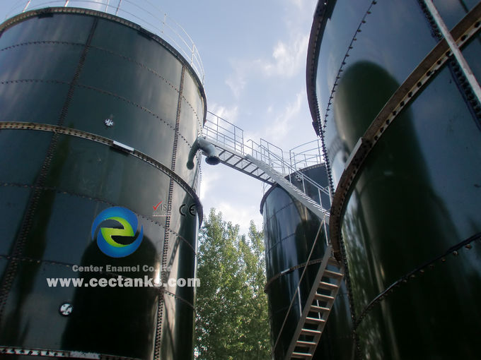 En düşük bakım gereksinimleri Cam kaplı paslanmaz çelik su depolama tankları 30 yıldan fazla hizmet ömrü 0