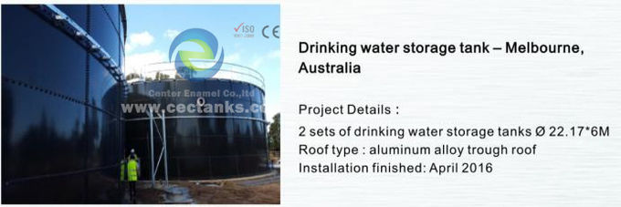 Sıvı Depolama Yenilenebilir Enerjinin Su Arıtımı için GFS Tankları 0