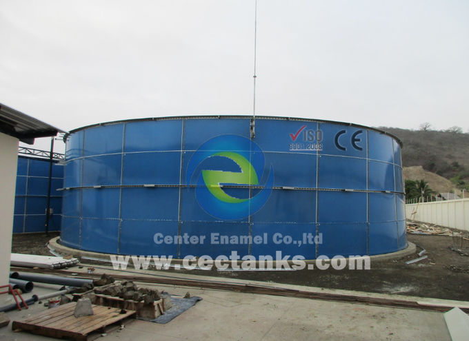 Su arıtma tesisleri için 3 mm - 12 mm kalınlığında cam füzyonlu çelik tanklar 0