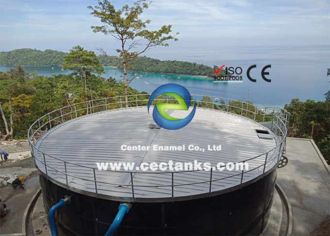 Cam Erimiş Çelik Sıvı Depolama Tankı Silos Biyogaz Konteyneri Asit ve Alkalinite Kanıtı 0